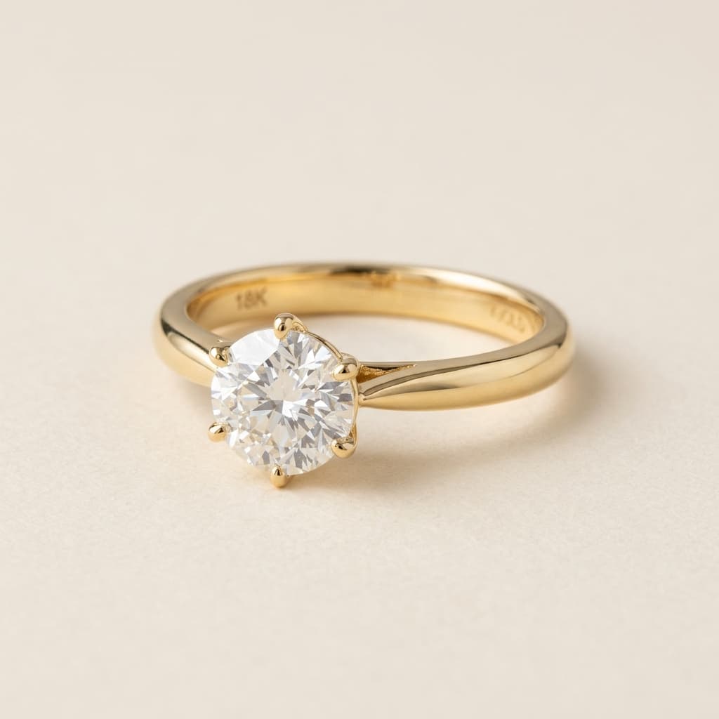 Aurelia Solitaire Diamond Ring